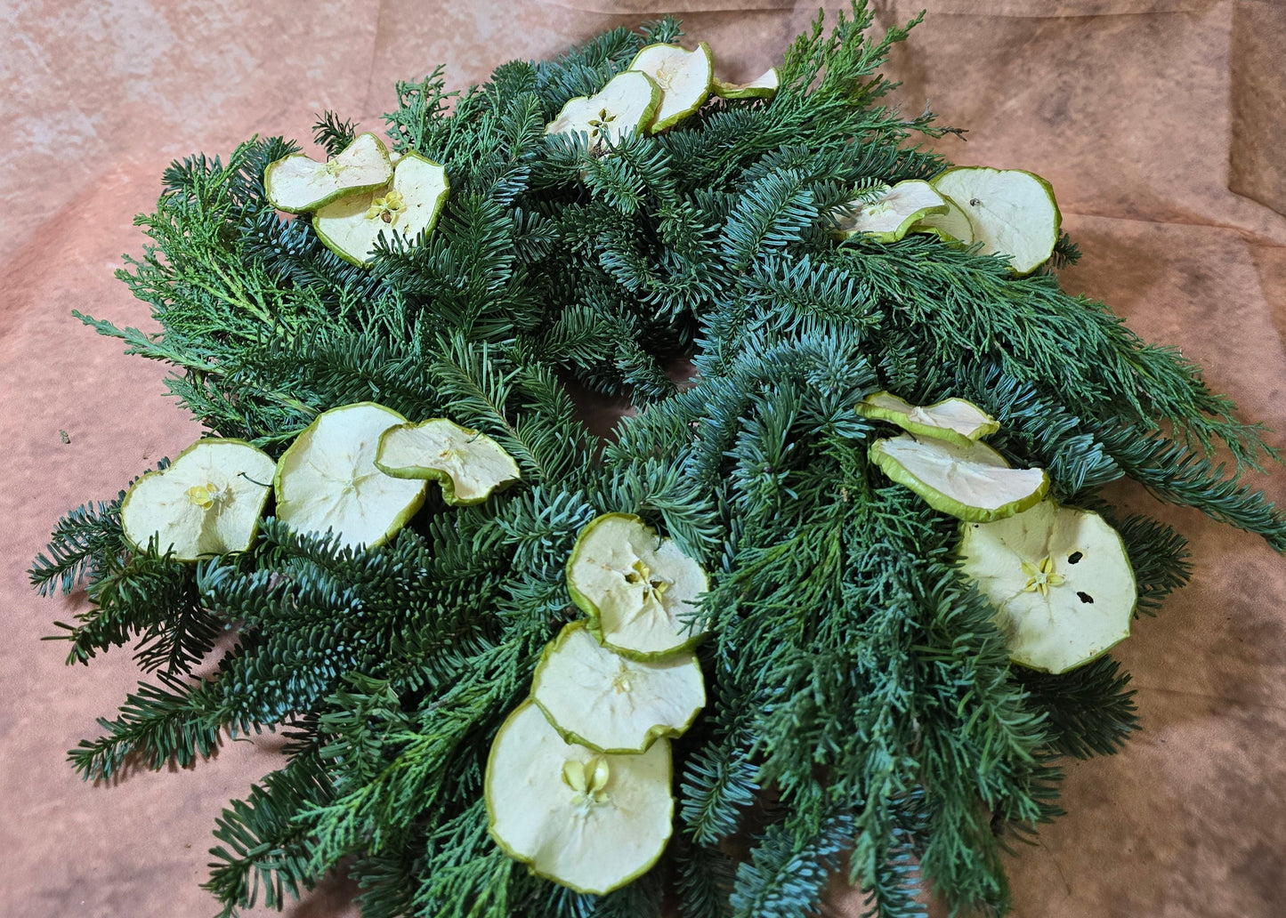 8017 Rohkranz frische Tanne, Tuja und Apfel
