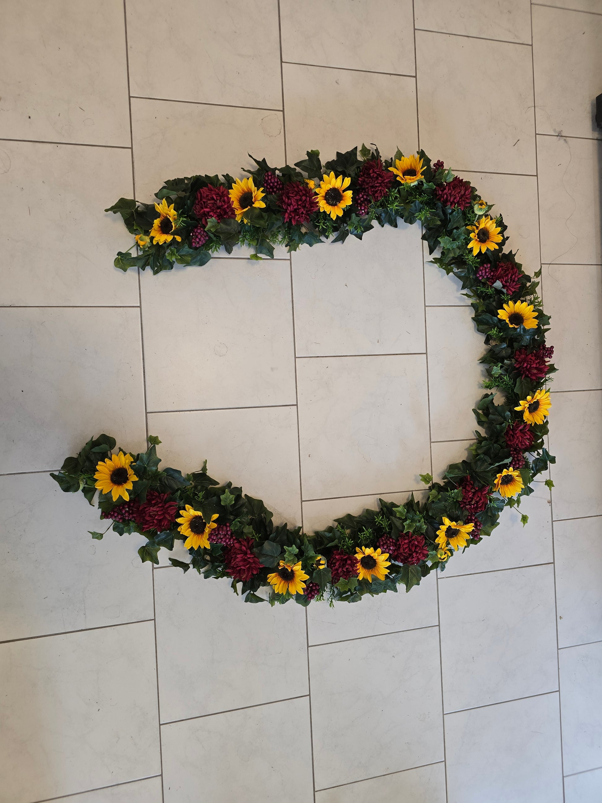 Girlande für Kutsche Sonnenblumen