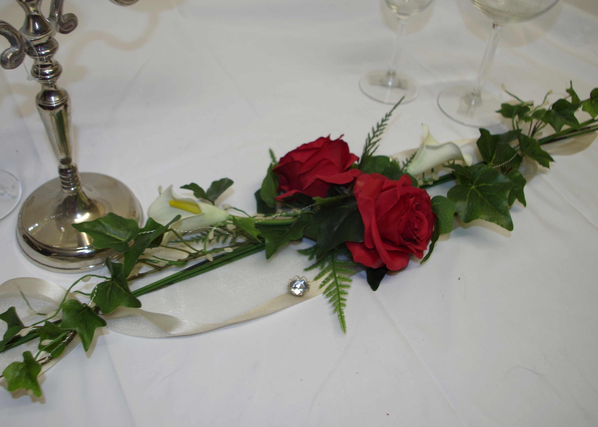 3042 Aufleger klein Callas und Rosen