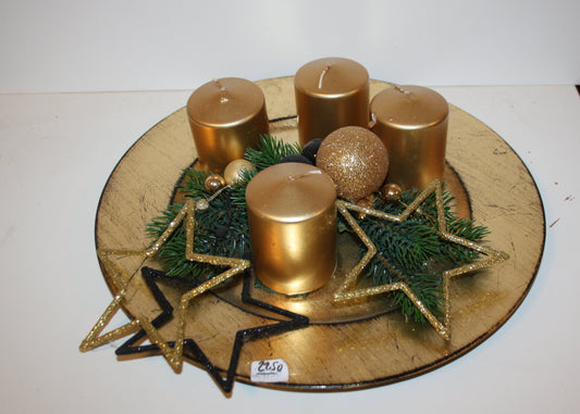 8058 Teller Advent gold Sonderpreis