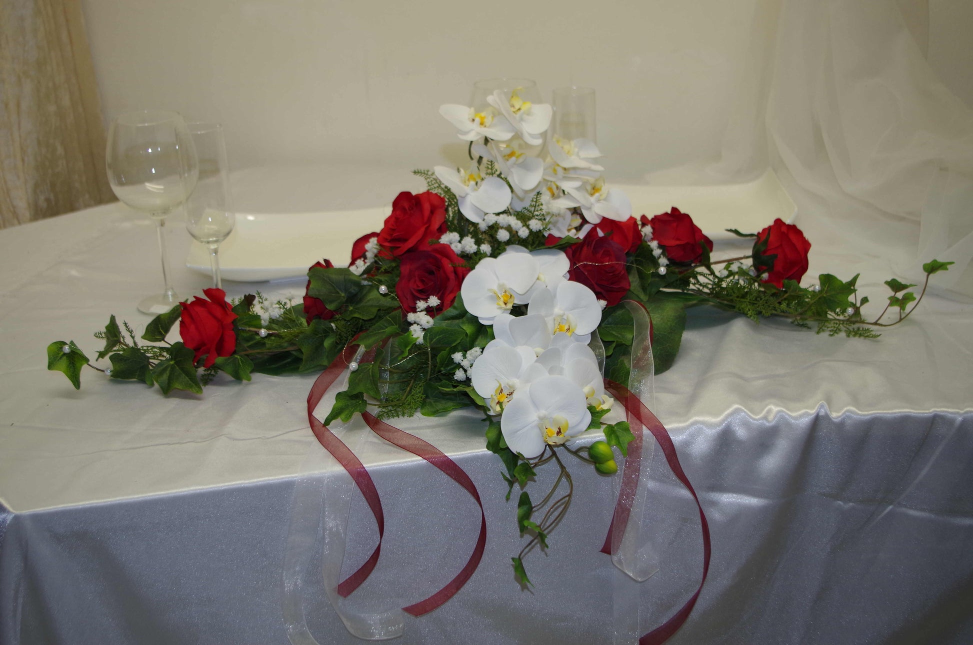 3024 Orchideengesteck Altar oder Paar