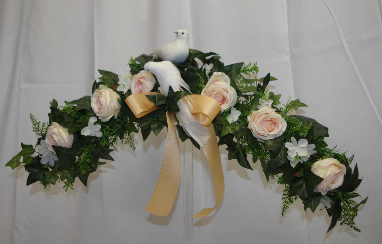 Türbogen Hochzeit Rosen und Vögel