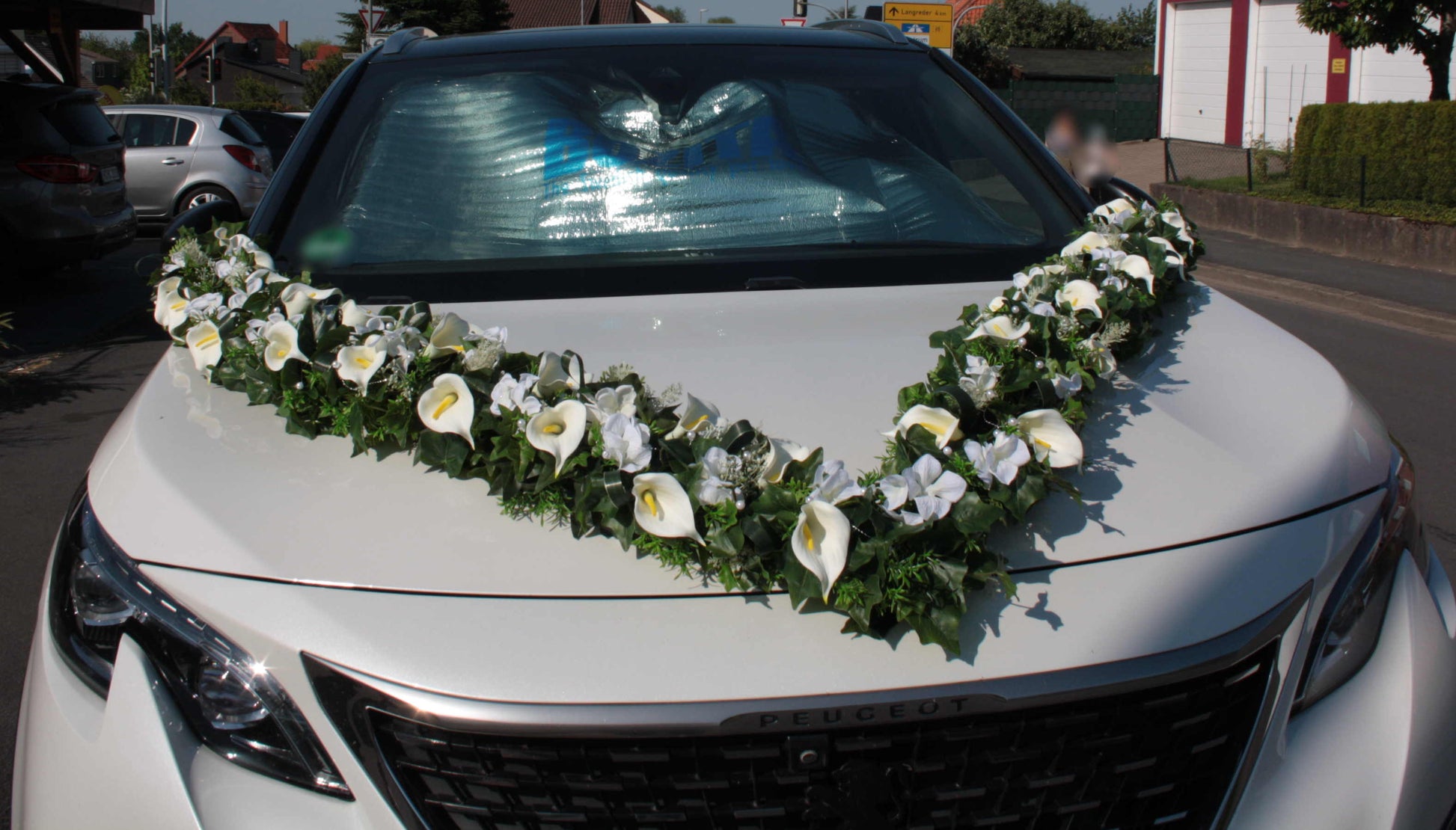 V-Girlande Callas und Rosen