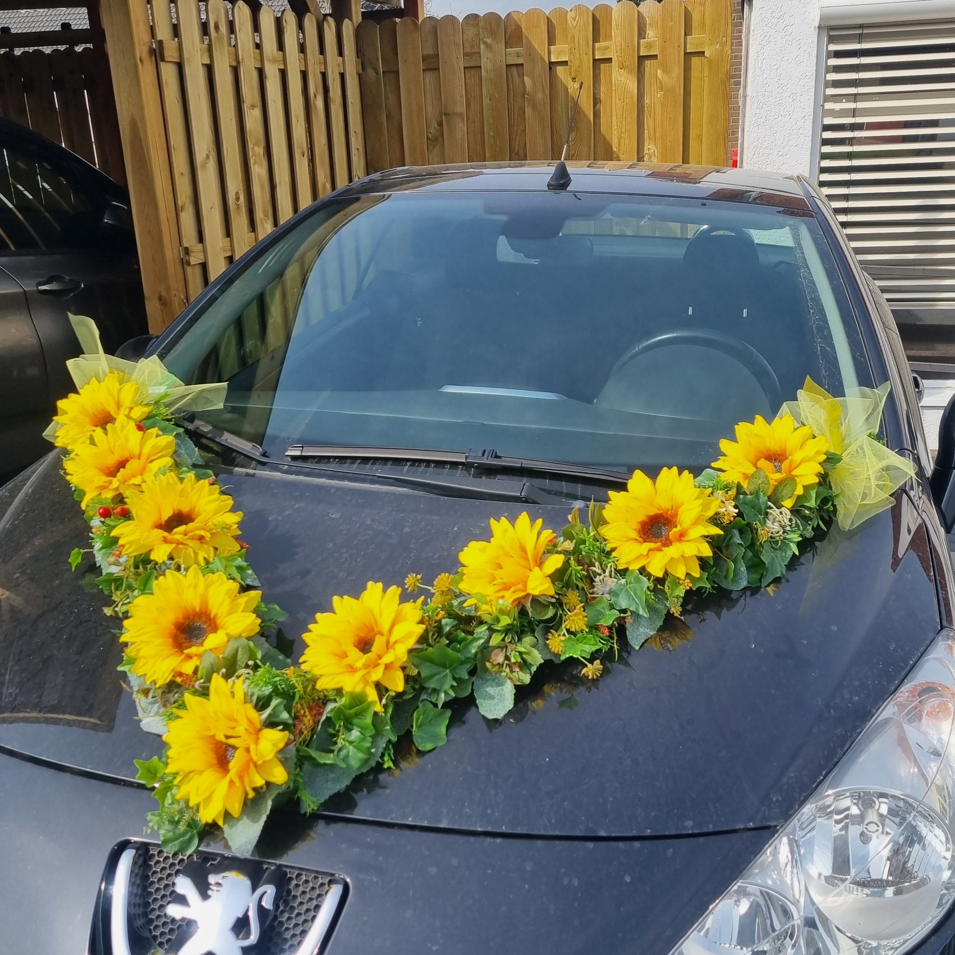 V-Girlande Sonnenblumen