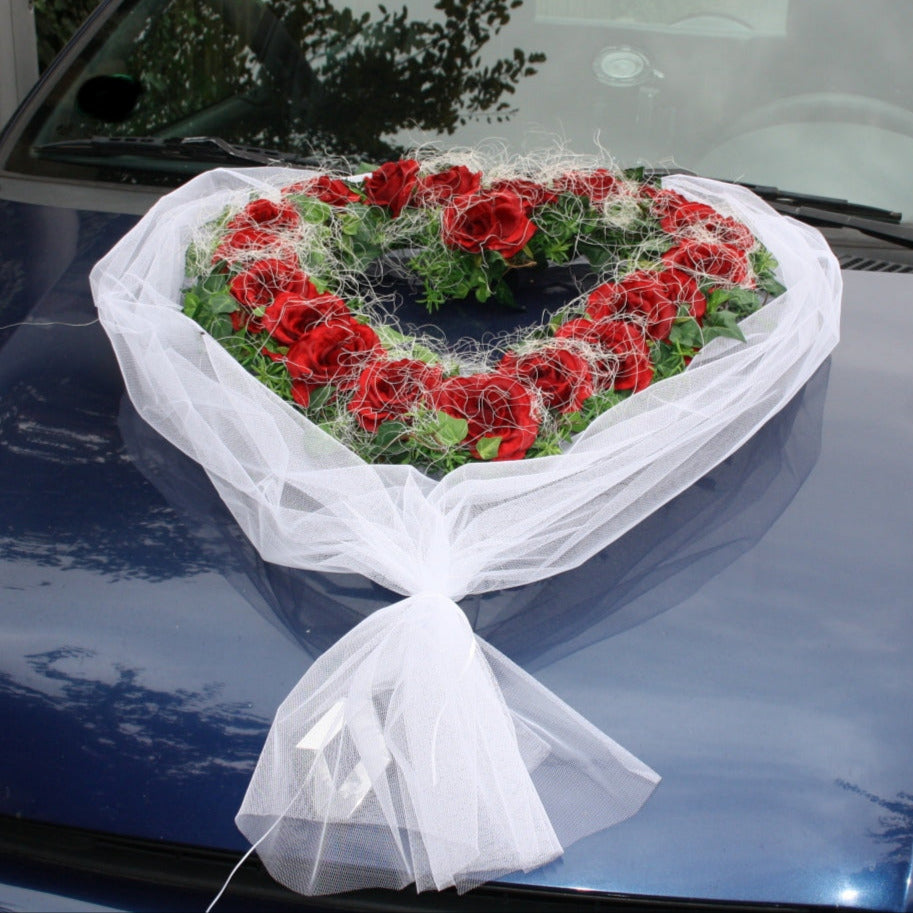 Autoherz mit Tüllbett