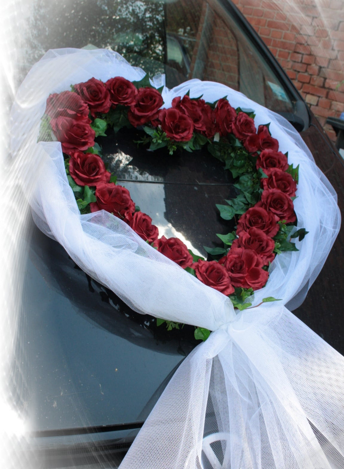 Autoherz mit Tüllbett