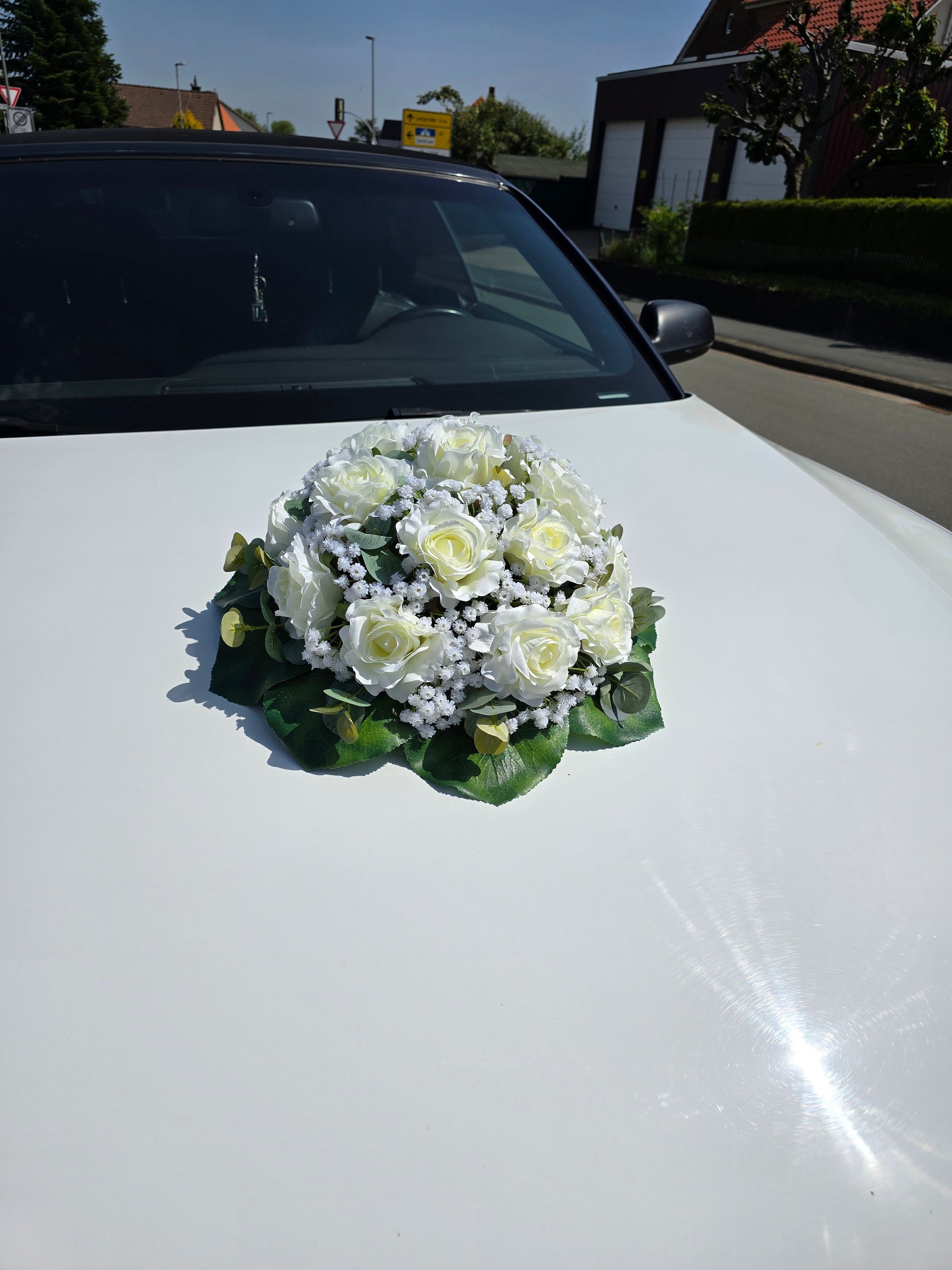 Autoschmuck Biedermeier Marie rund gebunden