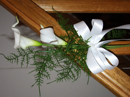 Kirchenbankdeko Callas 2 teilig