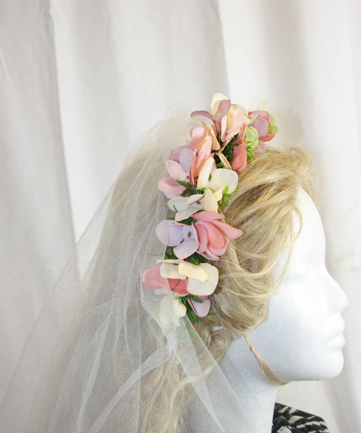 4019 Haarkranz Hortensienblüten