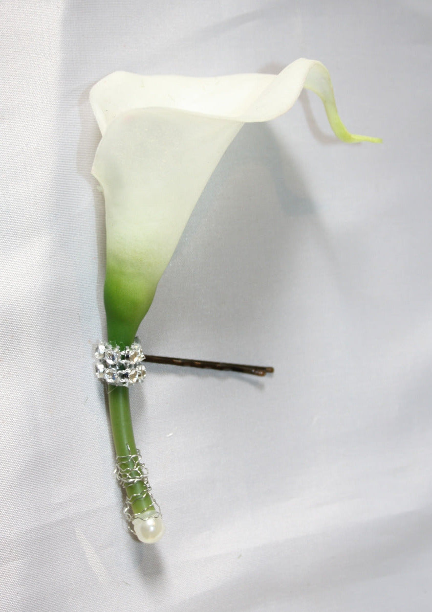 Haarschmuck Haarnadel Calla quer