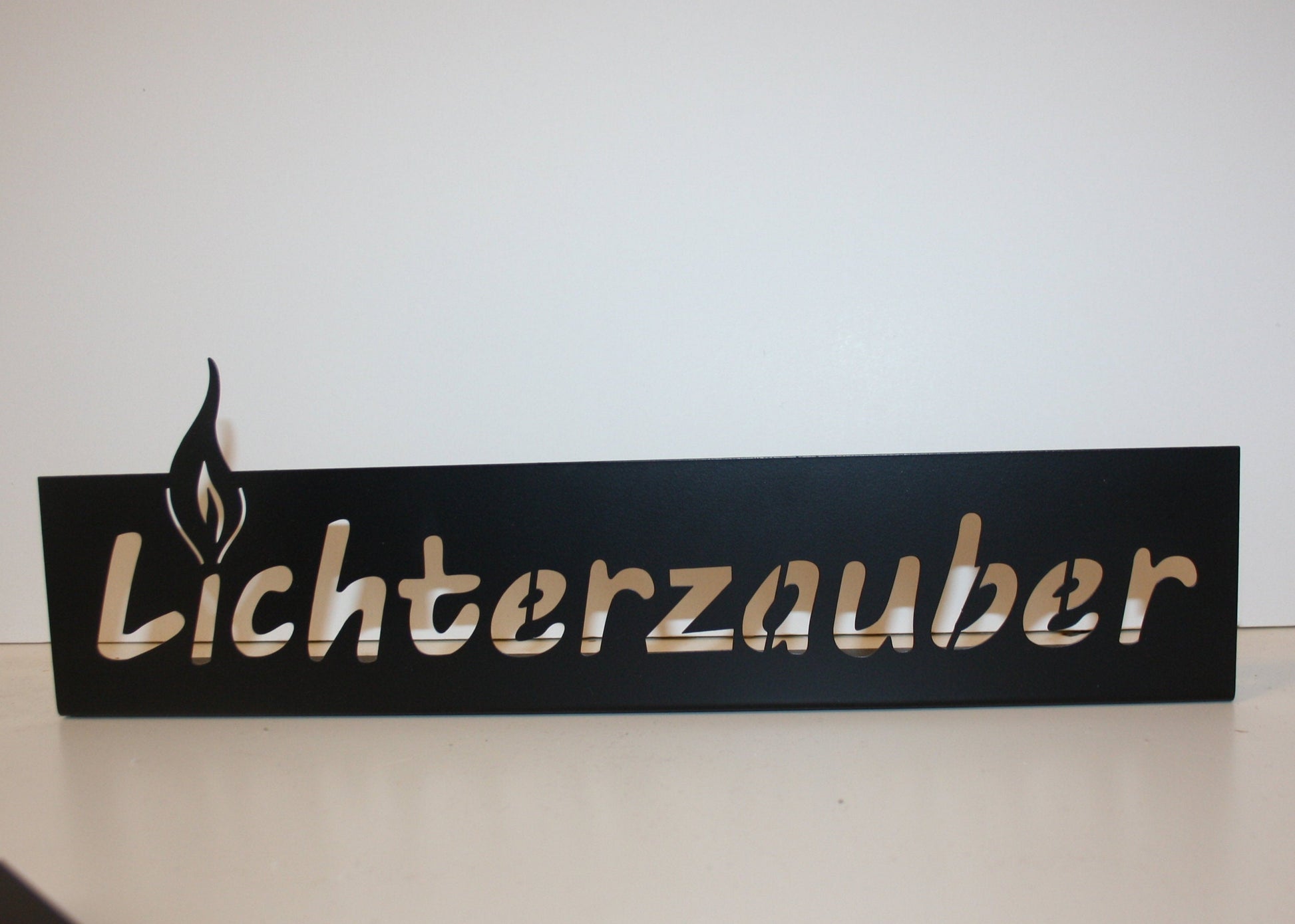 8042 Metalldeko schwarz Lichterzauber