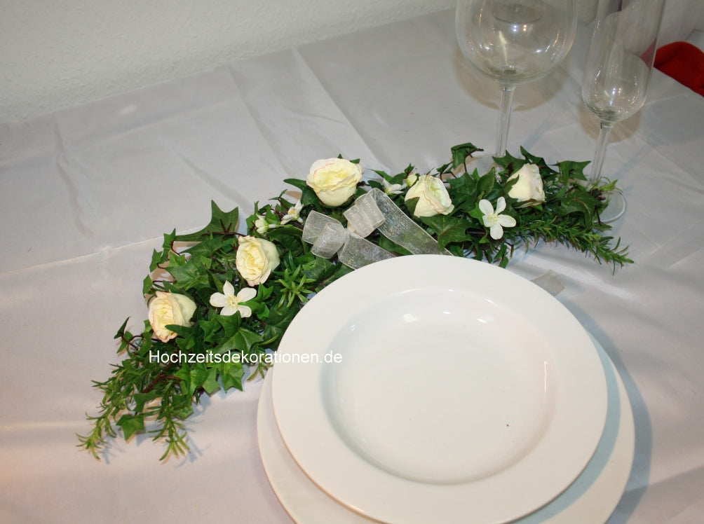 Platzranke zarte Rosen