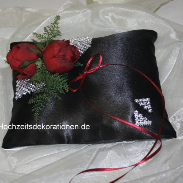 2021 Ringkissen Gothic 2 Rosen mit Strass