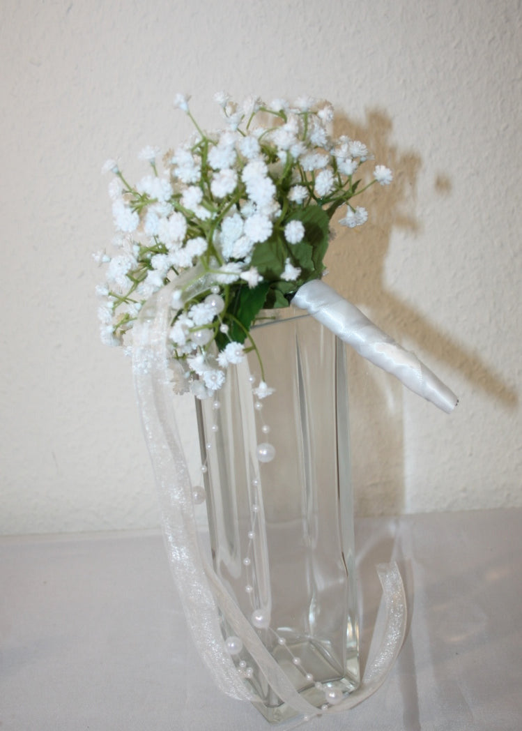 Wurfstrauss Trauzeugenstrauss Schleierkraut klein