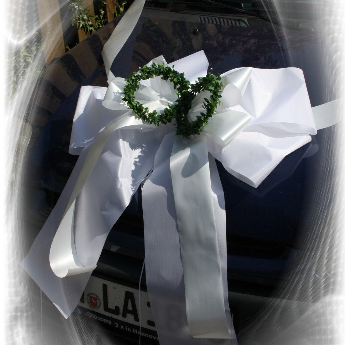 9021 Autoschleife Hochzeit mit Ringen