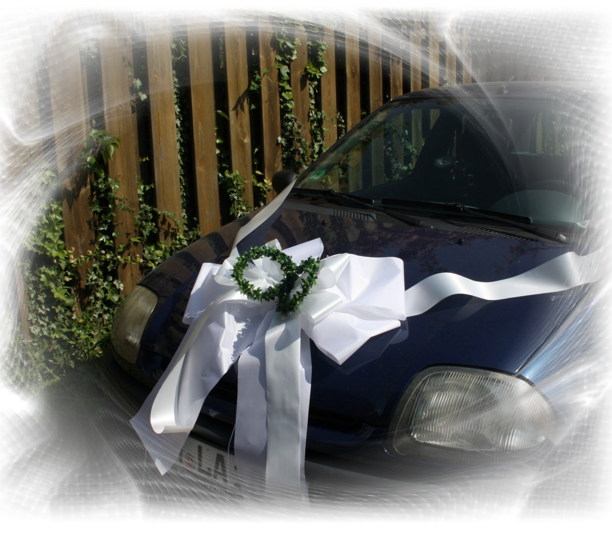 9021 Autoschleife Hochzeit mit Ringen