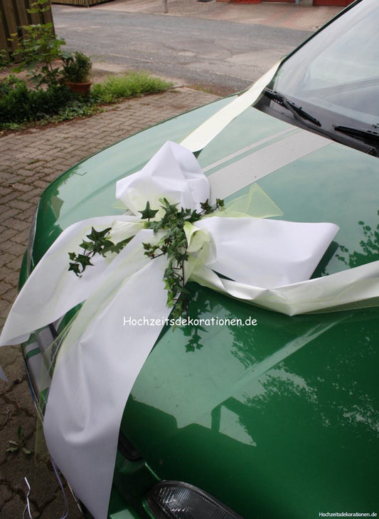 Autoschleife Hochzeit mit Calla