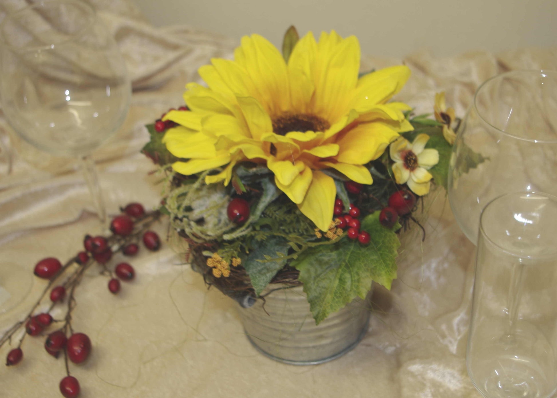 Topf mit Sonnenblume groá