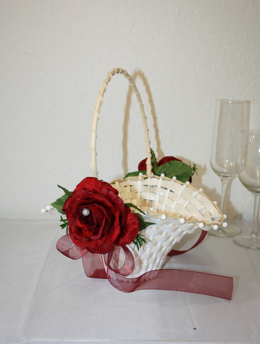 Streukorb mit groáer Rose