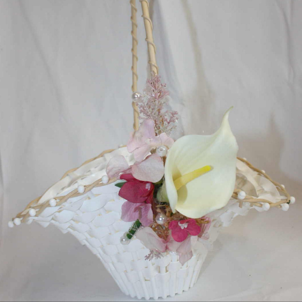 Streukorb Hochzeit Callas mit Blüten