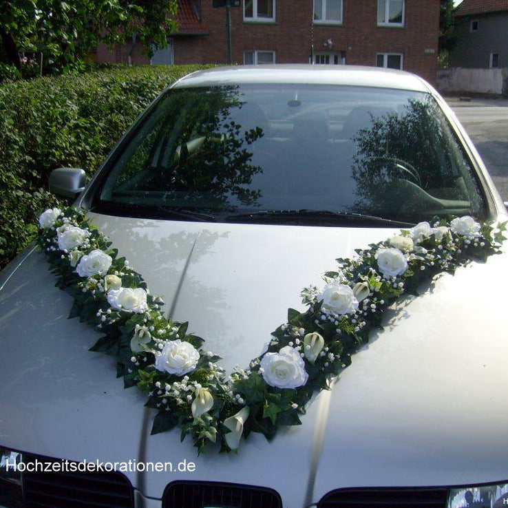 V-Girlande Callas und Rosen