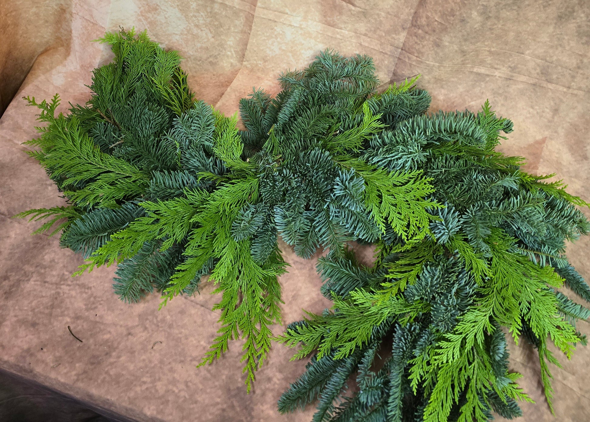 8018 S Girlande frische Tanne, Tuja