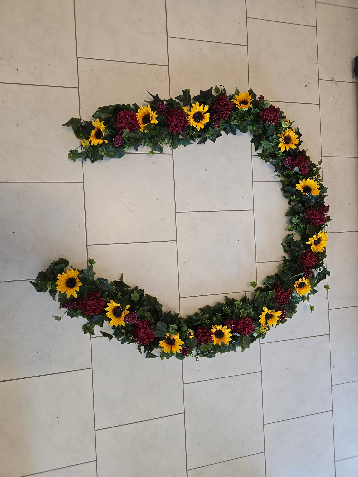Girlande für Kutsche Sonnenblumen