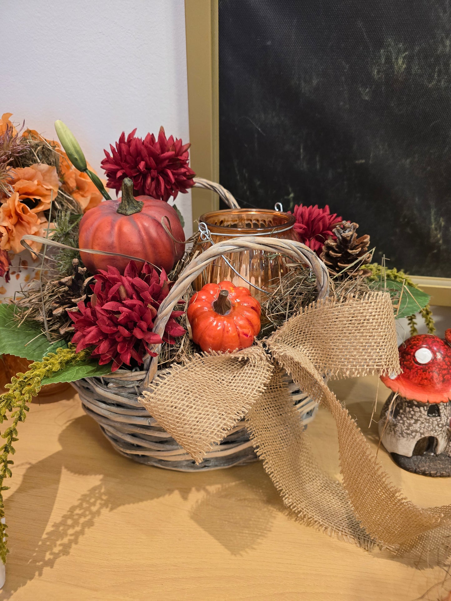 Gestecke und Herbst in Orange mit Natur Fenster1