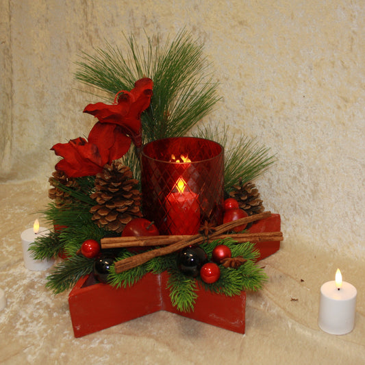 8061 Advent plate with lanterns, special price