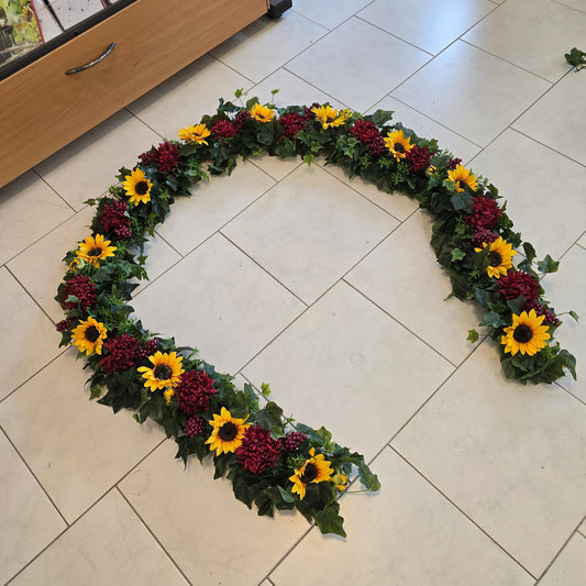 Girlande für Kutsche Sonnenblumen