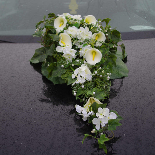 Autoschmuck Callas in Blumenwiese Sommer