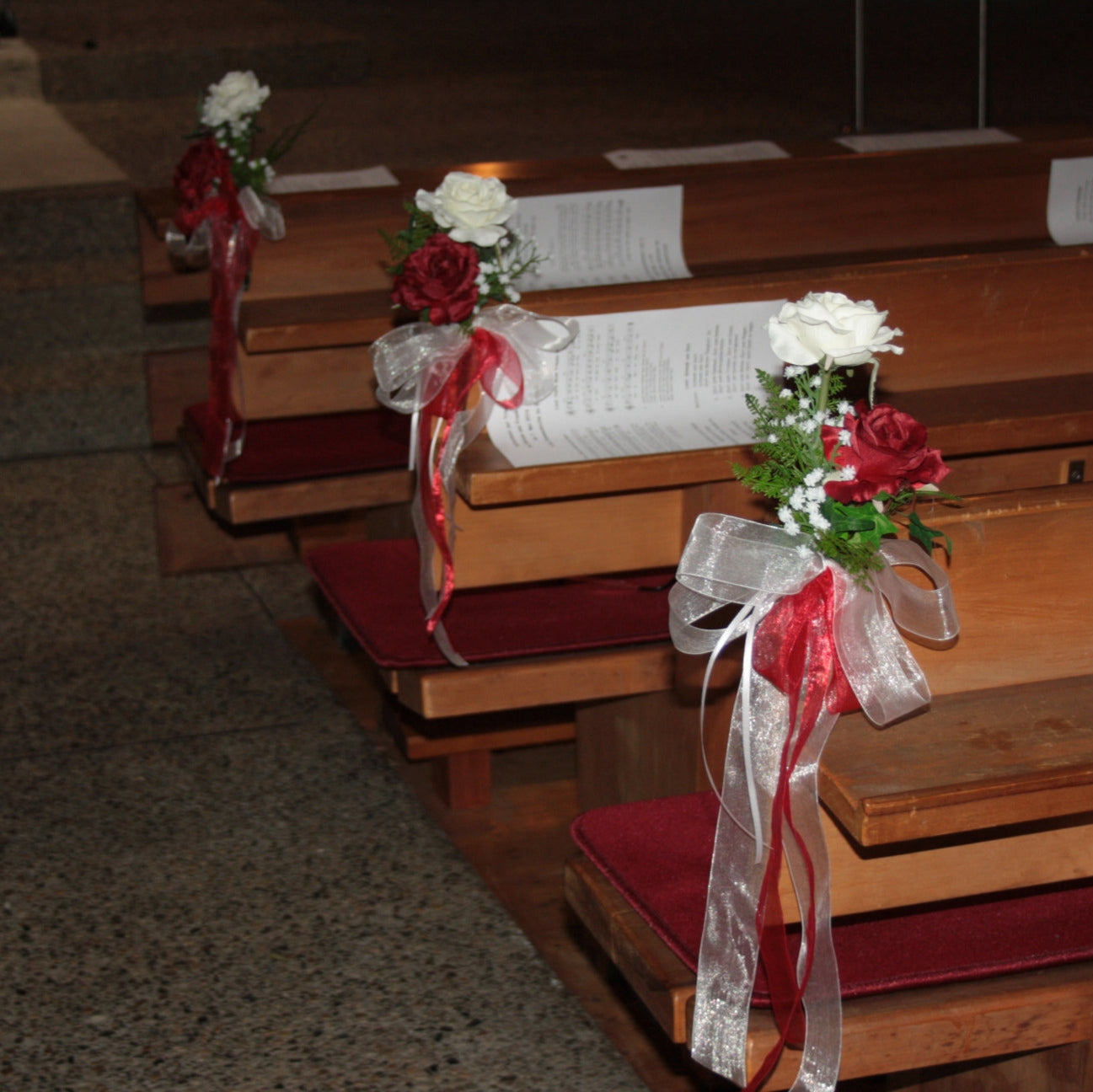 Bankdeko Rosen zweiteilig