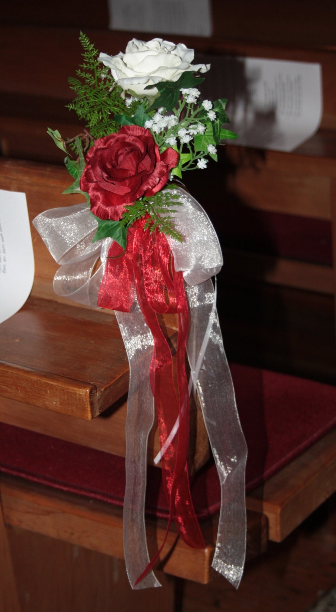 Bankdeko Rosen zweiteilig