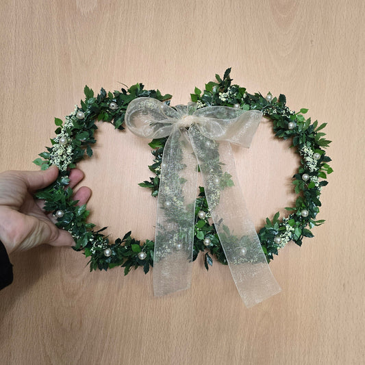 dekorierte Ringe 30 cm breit mit Perlen