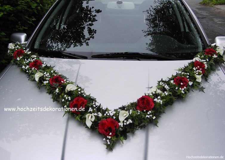 V-Girlande Callas und Rosen