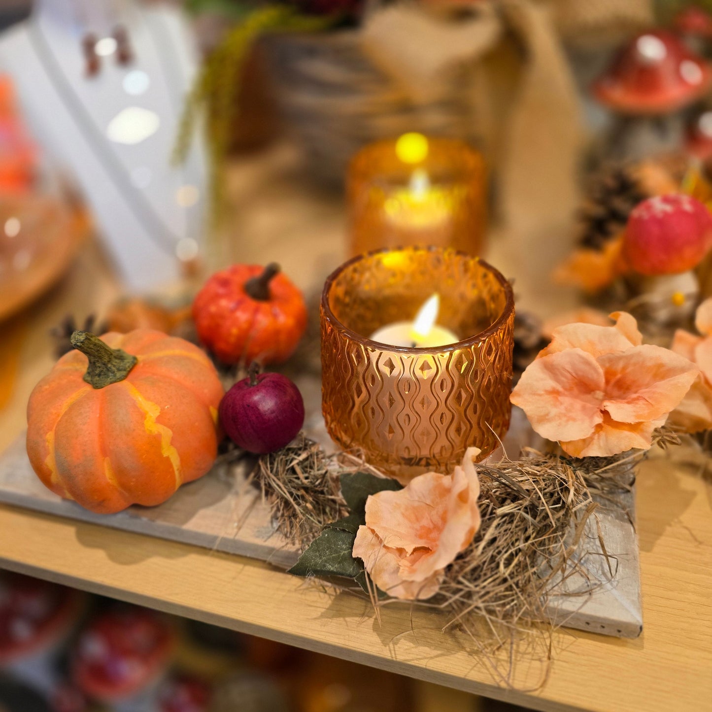 Gestecke und Herbst in Orange mit Natur Fenster1
