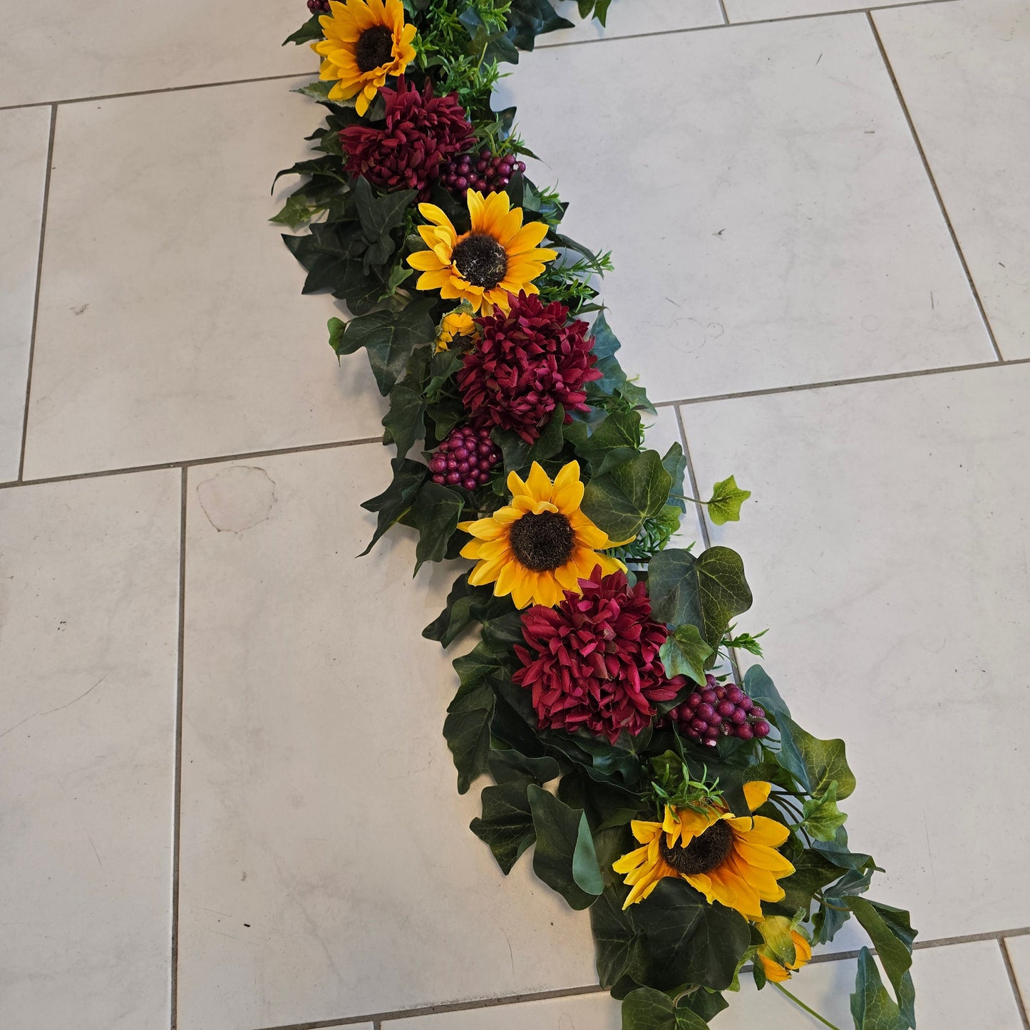 Autogirlande Sonnenblumen