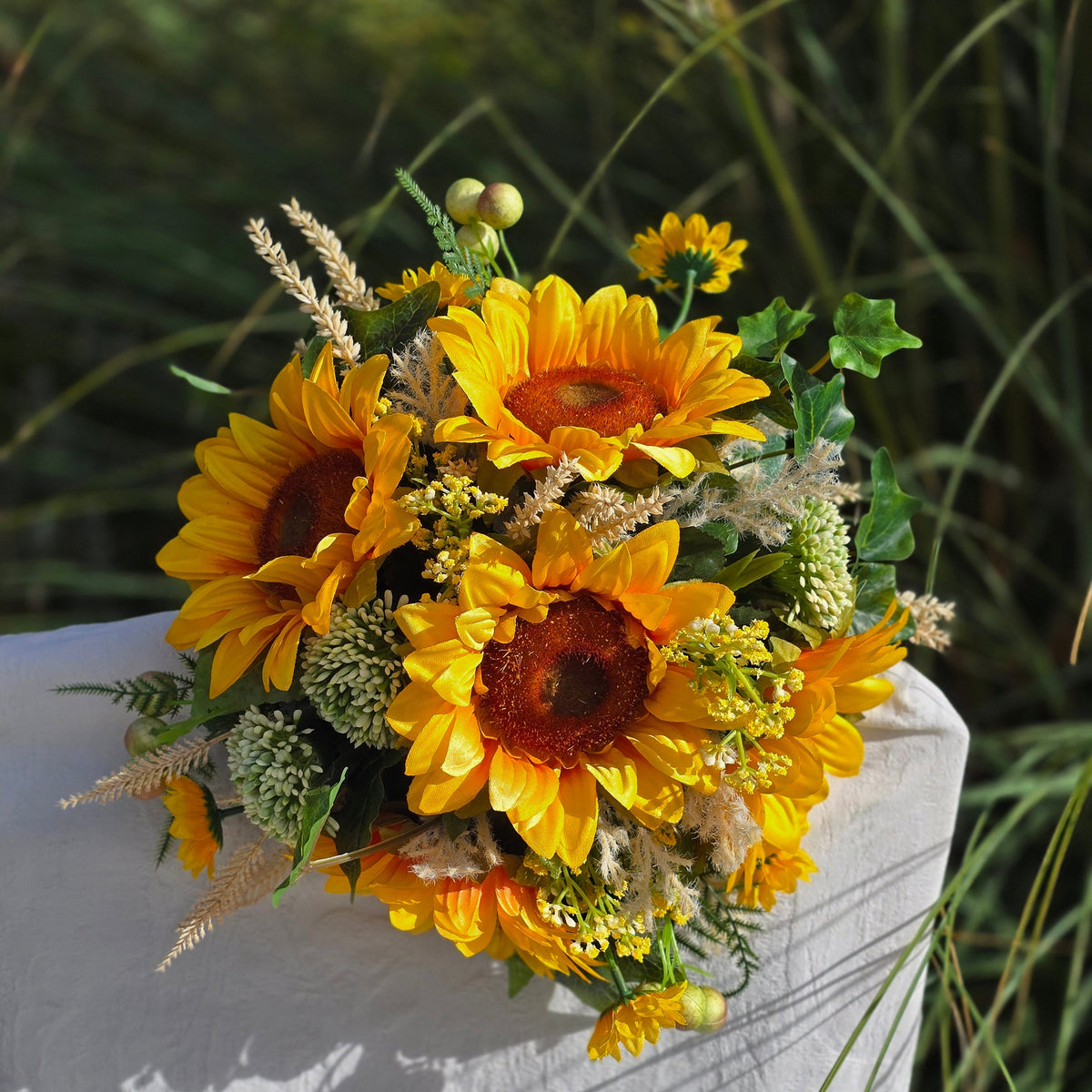 1016 Ramo de novia girasoles grandes