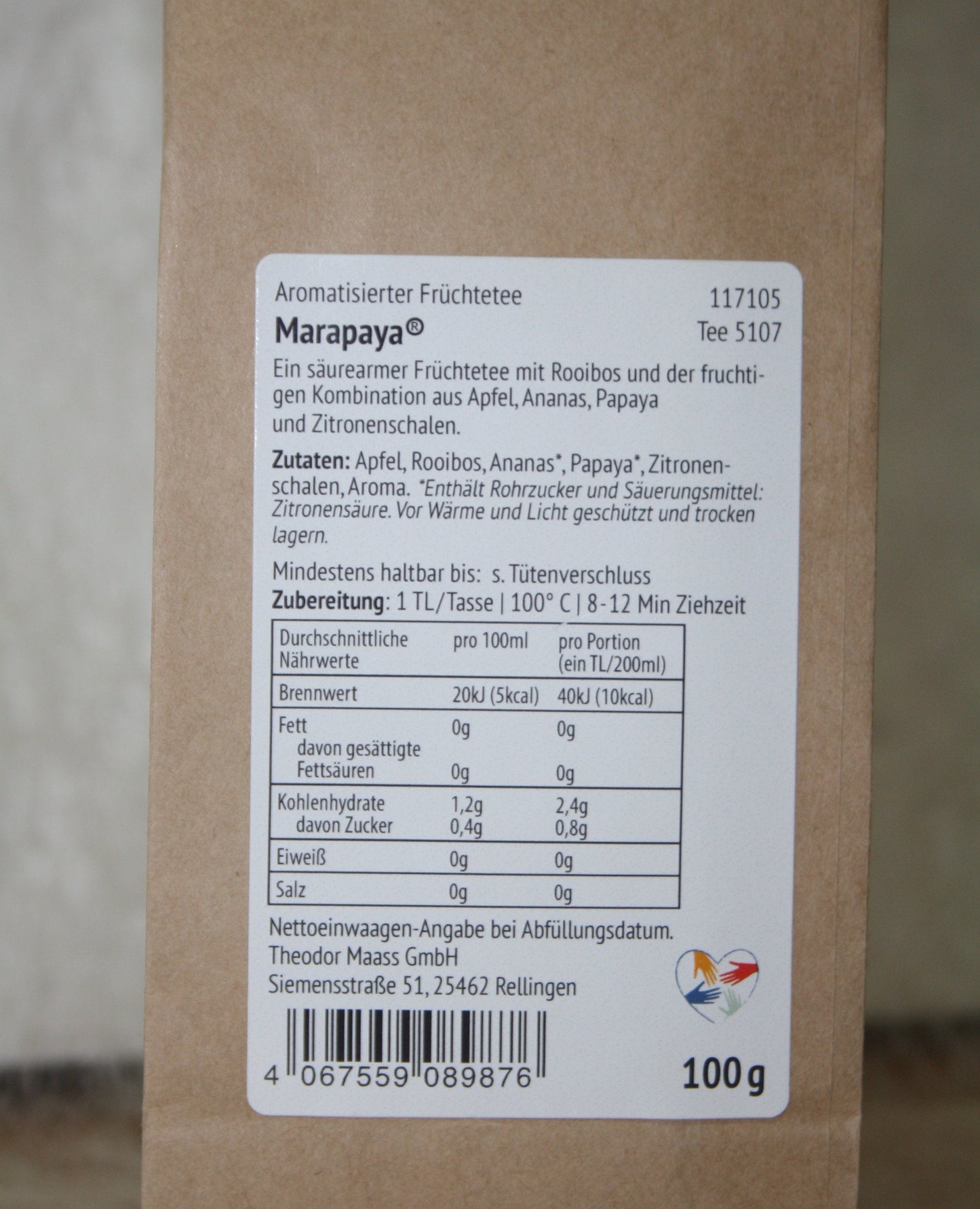 Marapaya Glückstee Du schaffst das Tee 100gr