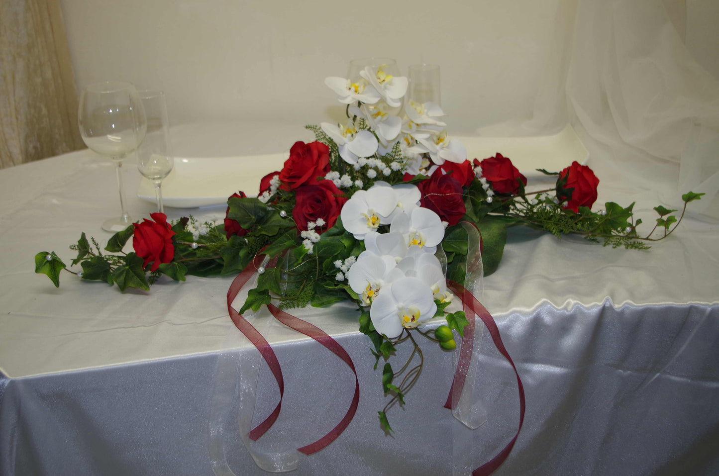 3024 Orchideengesteck Altar oder Paar
