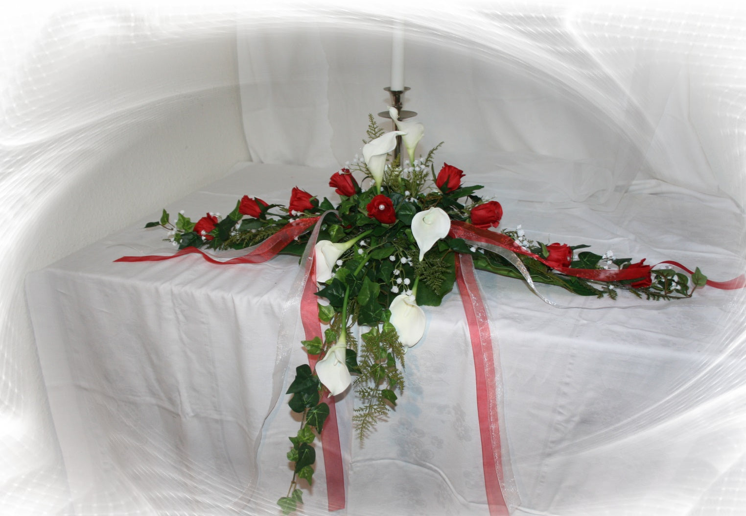 3009 Paargesteck Callas und Rosen