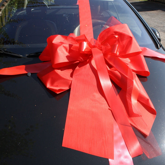 Geschenkschleife Auto extra XXL mit Unterband