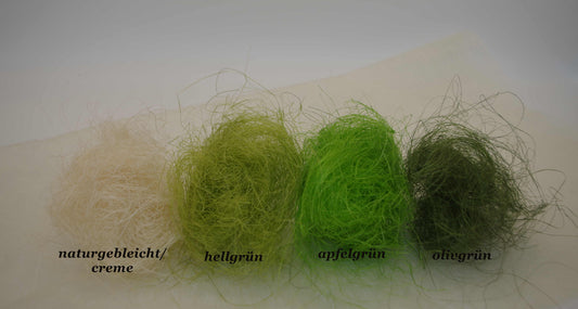 Sisal farbig in verschiedenen Farben