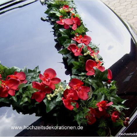 V-Girlande Orchideen pur