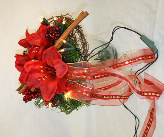 Leuchtstrauss Amaryllis rot