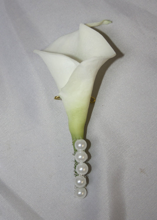 Reversanstecker Calla mit Perlen