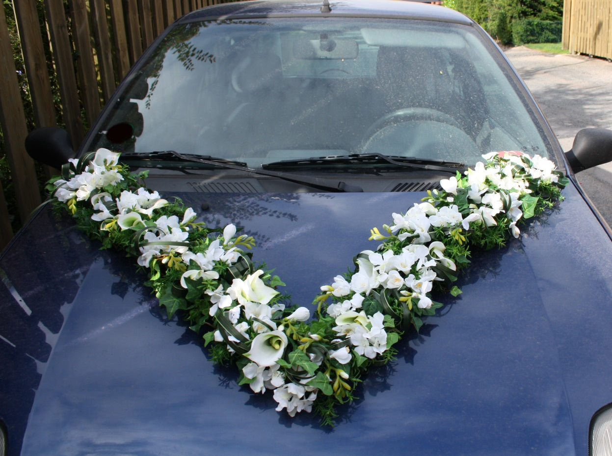 Autoschmuck V-Girlande Callas Pur extra