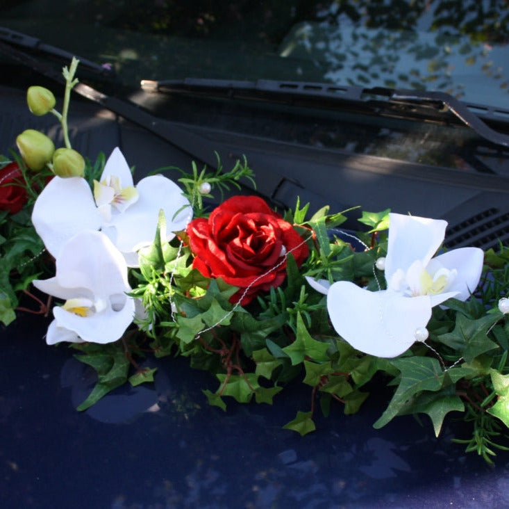 Autogirlande Autodeko Orchideen