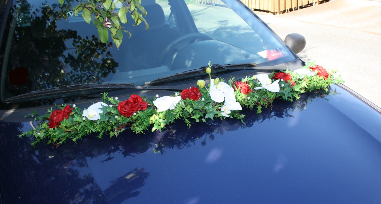 Autogirlande Autodeko Orchideen