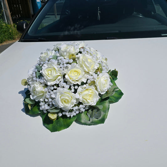 Autoschmuck Biedermeier Marie rund gebunden